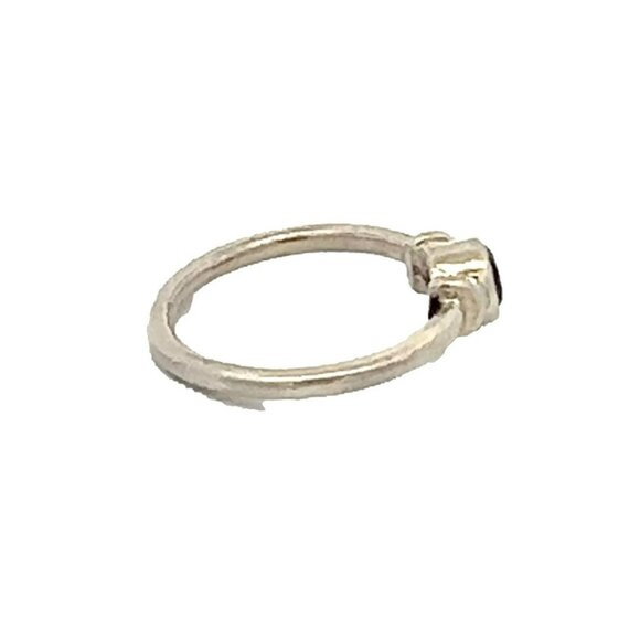 Estate Sterling Silver & Smoky Topaz Size 6.75‎ Band Ring! 40 - Picture 4 of 7